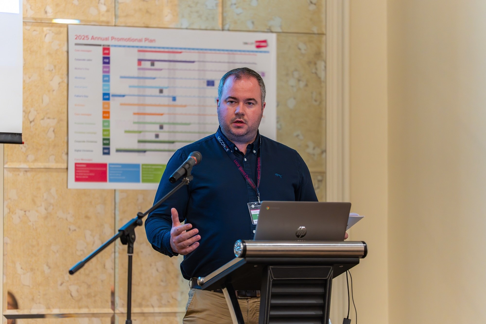 Davin presenting